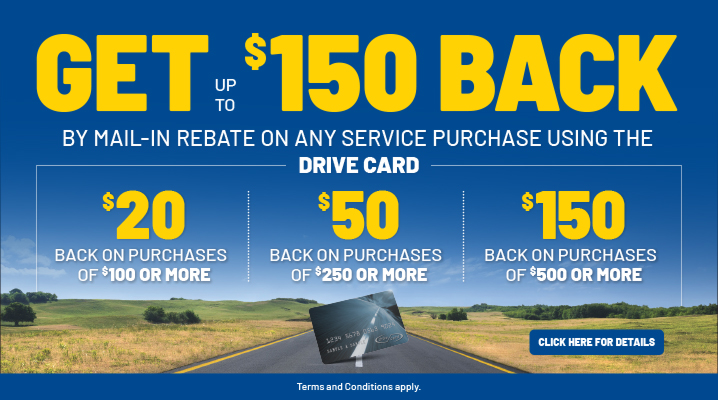 Get up to $150 Back on Service