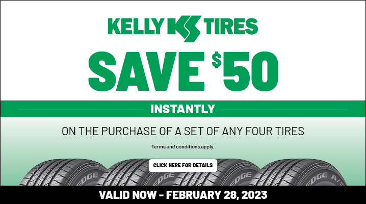 Kelly Tire $50 Rebate