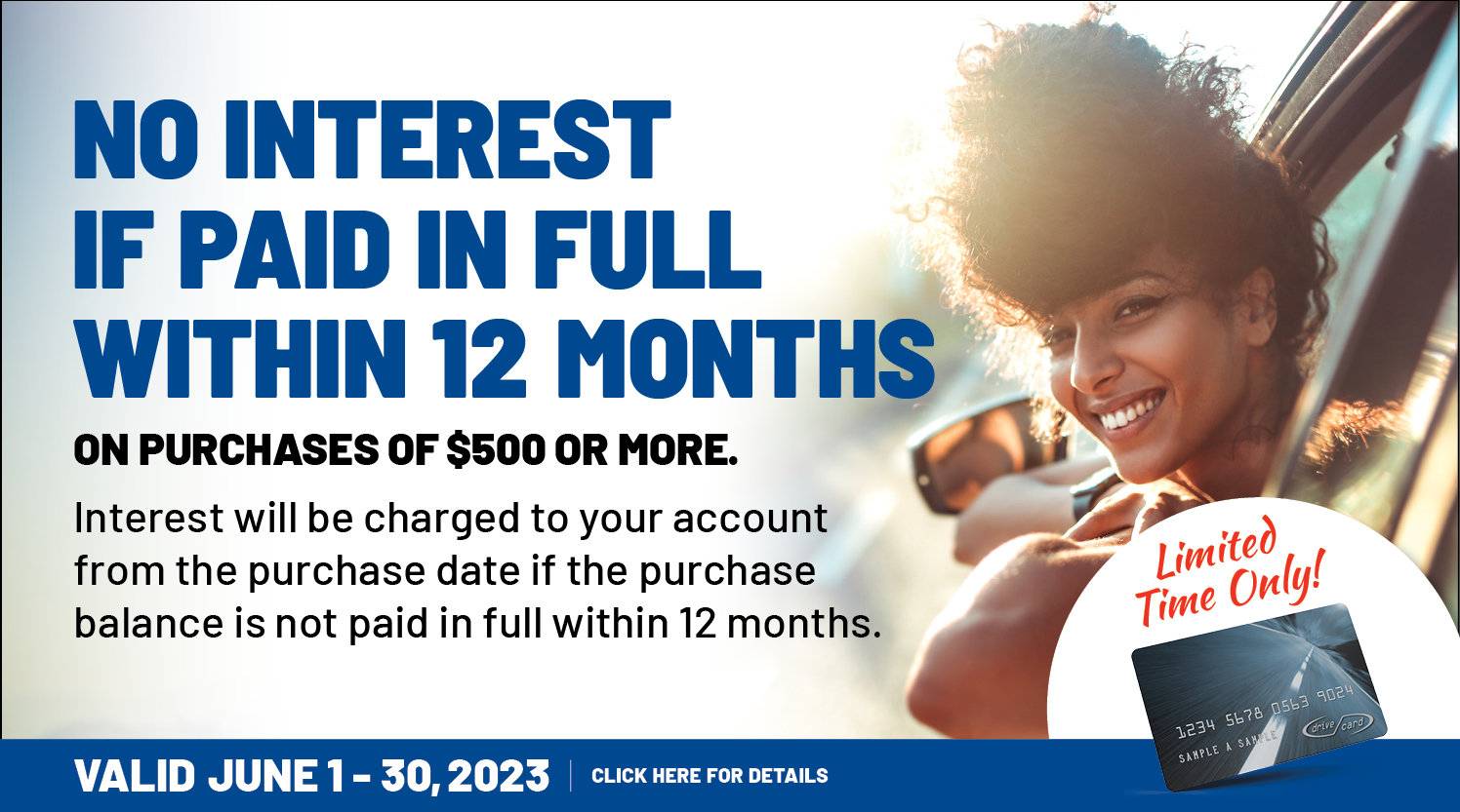 No Interest if paid in full within 12 months