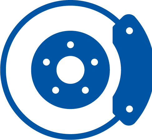 brake pads and rotor icon
