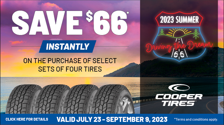 save $66 on cooper tires