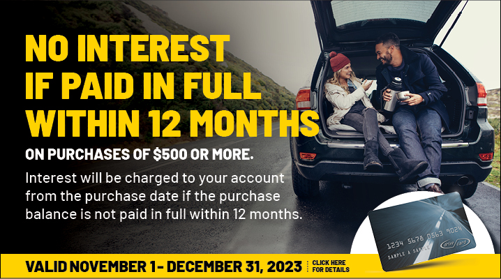 Special Financing for Purchases of $500 or More