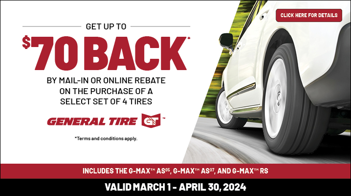 General Rebate $70 Back