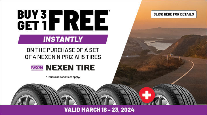 Nexen Tire Deal Buy 3 Tires Get 1 Free