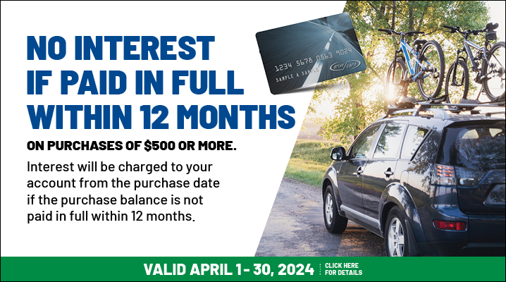 12 Month Special Financing with Drive Card