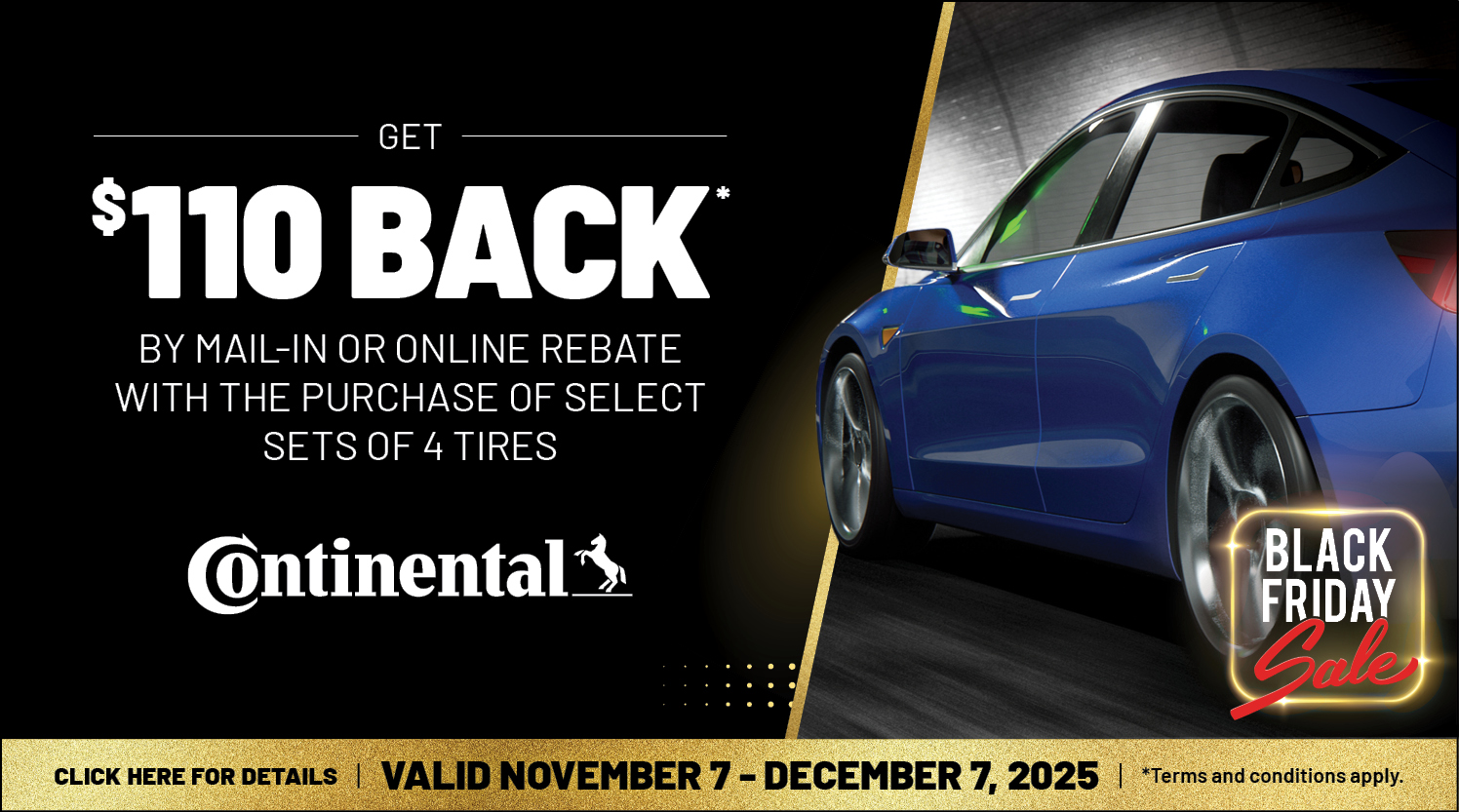 Black Friday Sale on Continental Tires