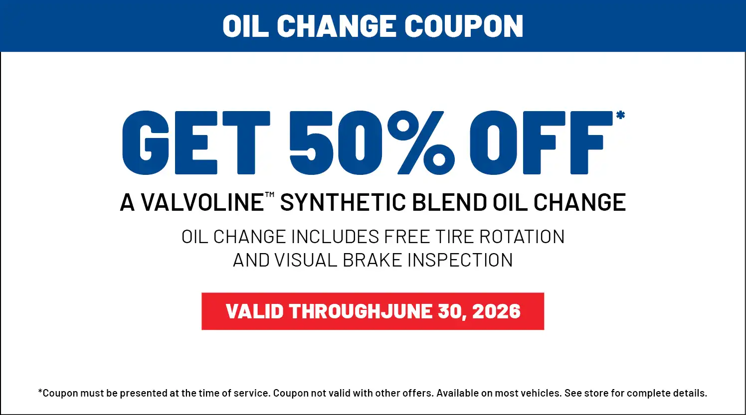 0626_OilChangeCoupon_50OFF_718x400
